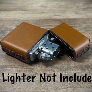 Genuine Leather Case for Zippo Lighter Standard Size (Made in USA 🇺🇸)